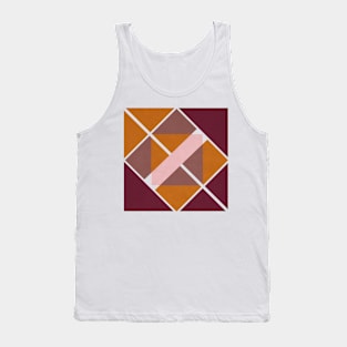 Geometric pattern Fire hot colors Tank Top